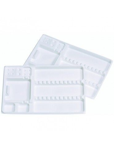 Plateaux jetables compartimentés 18/28cm (400 pièces)