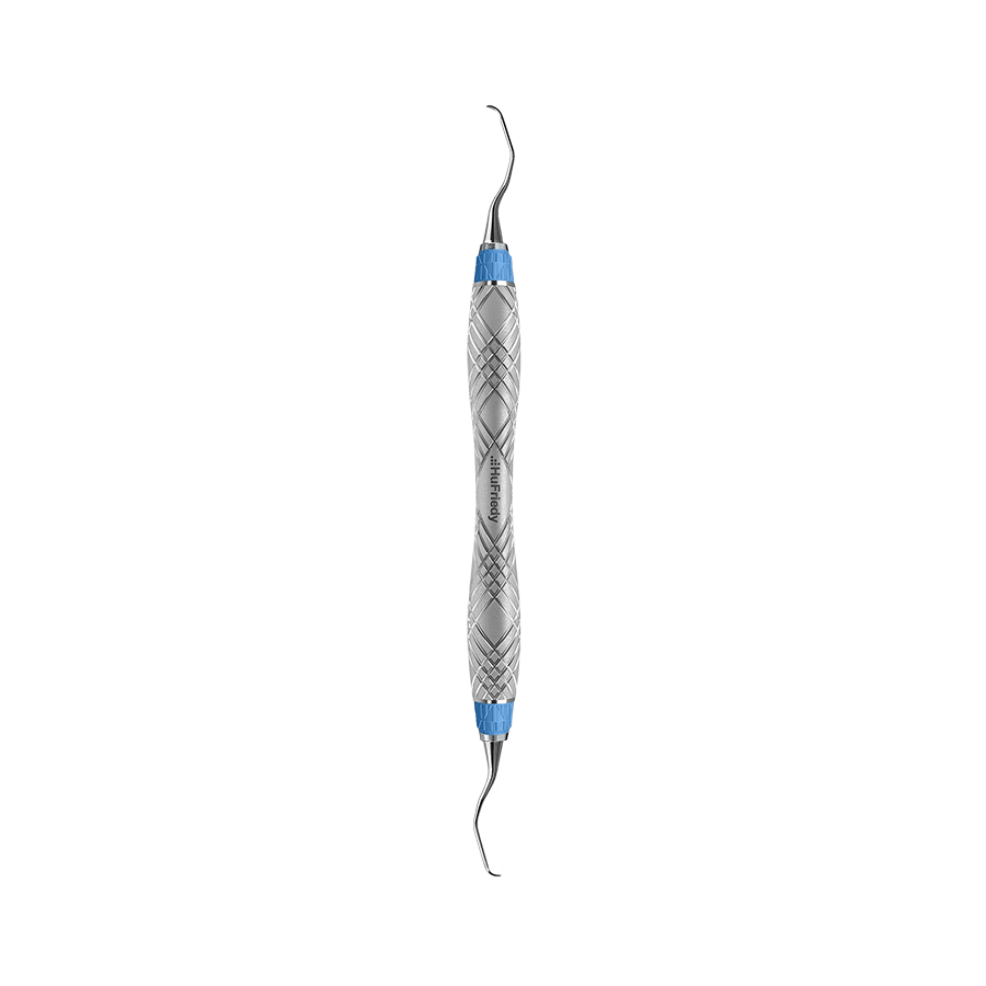 Curette Gracey Mini FiveTM #13/14, EverEdgeTM 2.0, manche #HarmonyTM, bleu Hu-Friedy