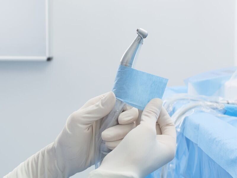 Gaine stérile 120/7cm avec adhésifs de fixation Euronda (50 pièces)