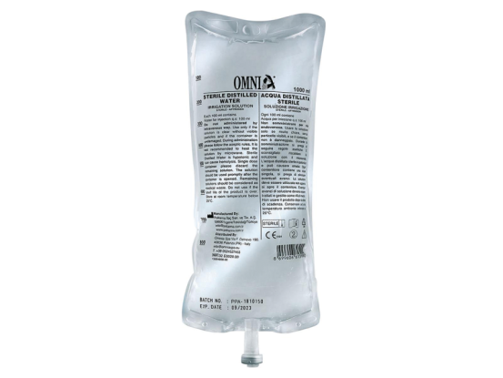 Eau distillée stérile Omnia, Volume: 1000ml (10 pièces)