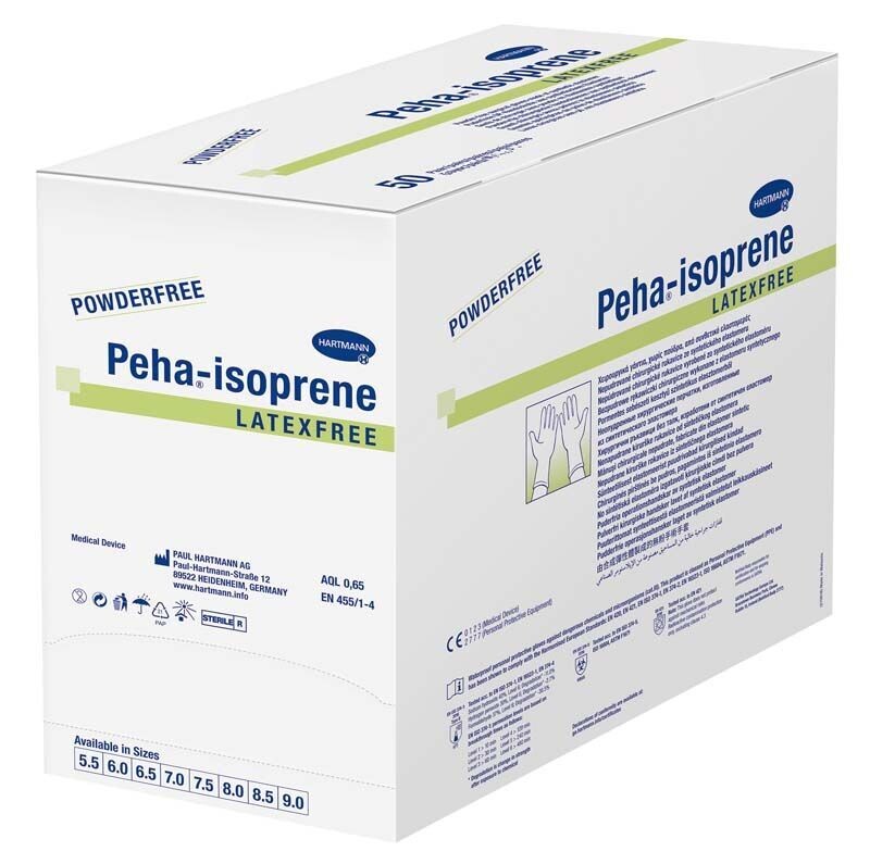 Gants stériles Peha Isoprène latexfree (50 paires), Taille: 7