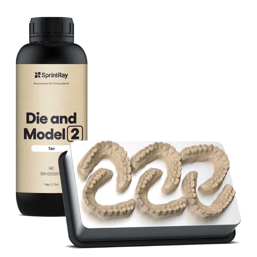 SprintRay Die & Model 2 (1 Litre), Couleur: Beige (Tan)