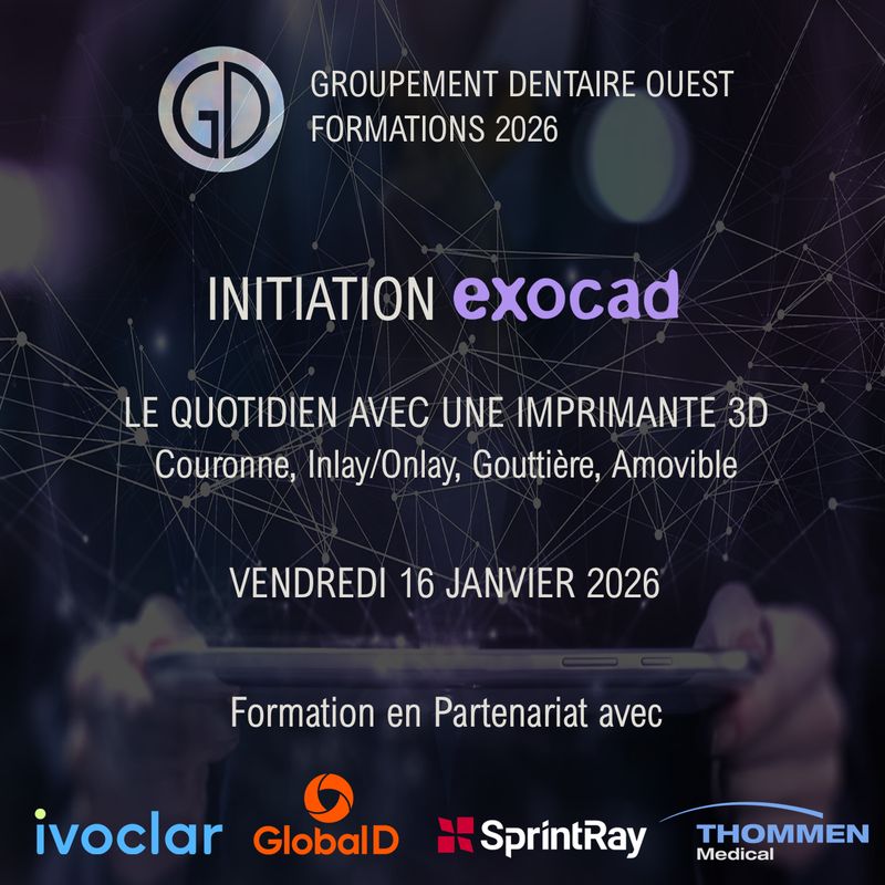 Initiation Exocad : Vendredi 16 janvier 2026