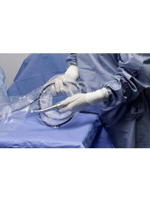 Gaine stérile 120/7cm avec élastiques de fixation  (50 pièces)