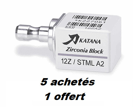 Katana Zirconia Block taille 12Z (5 pièces) Katana Zirconia Block taille 12Z (5 pièces)