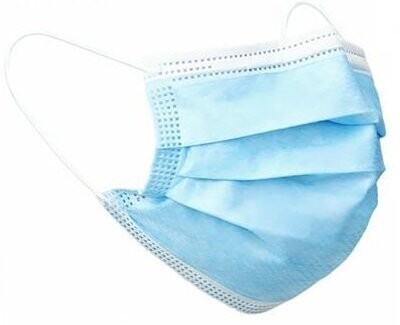 Masques de chirurgie à élastique bleus Medistock  (50 pièces)