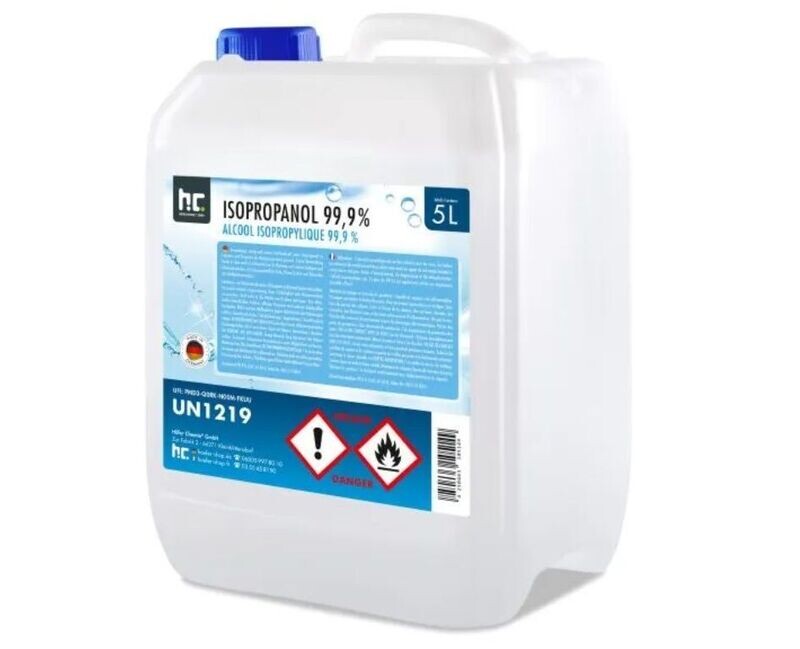 Alcool Isopropylique Hoefer 99,9% (Bidon de 5 litres) Alcool Isopropylique Hoefer 99,9% (Bidon de 5 litres)