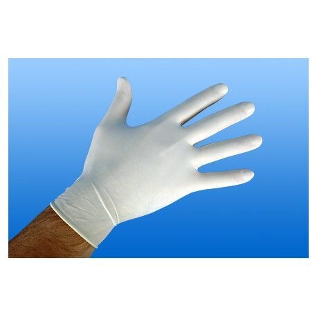 Latex angeraut, weiß