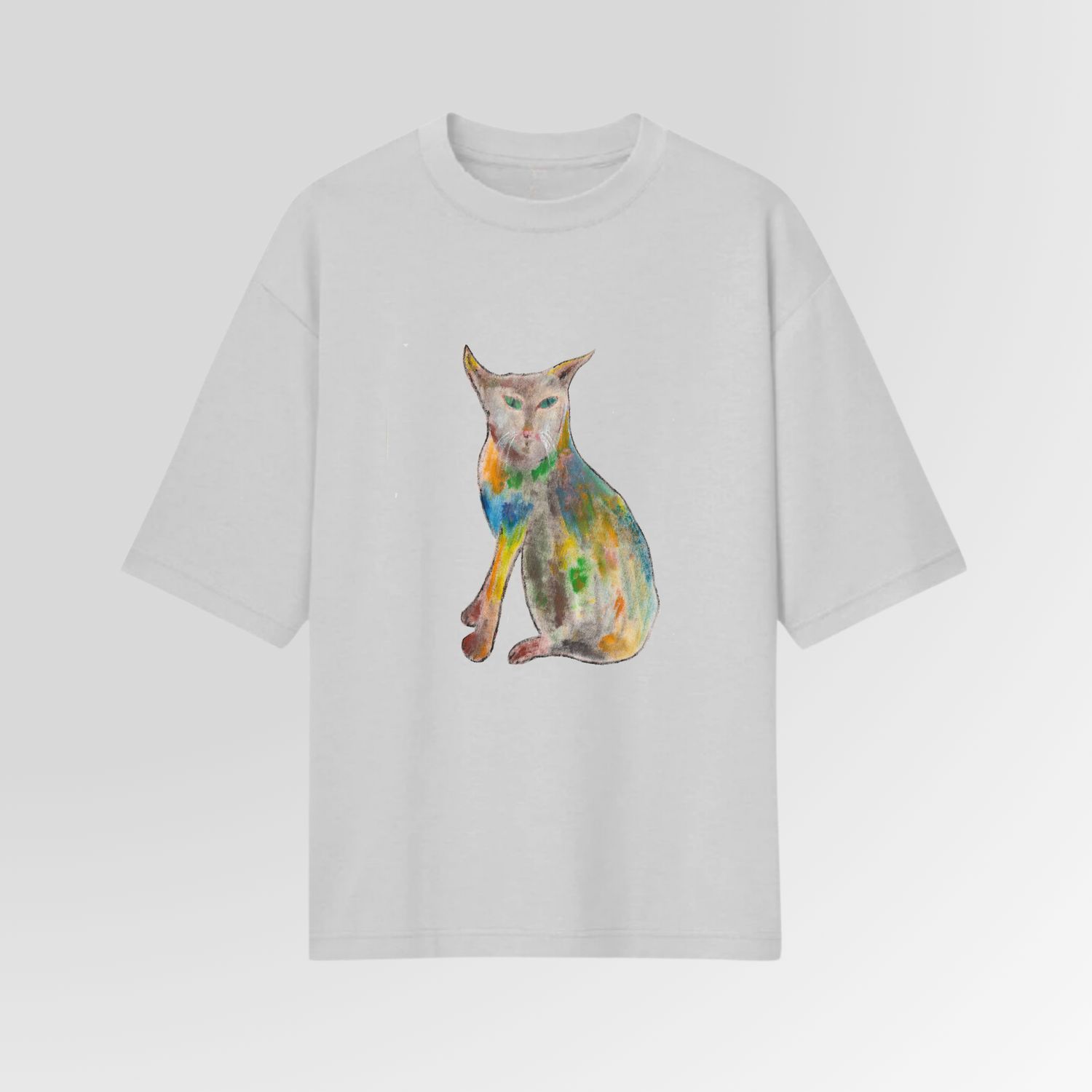 [HAND PAINTED] LIMITED MEow Collection Oversized "Limited Me"  Artwork T-Shirt