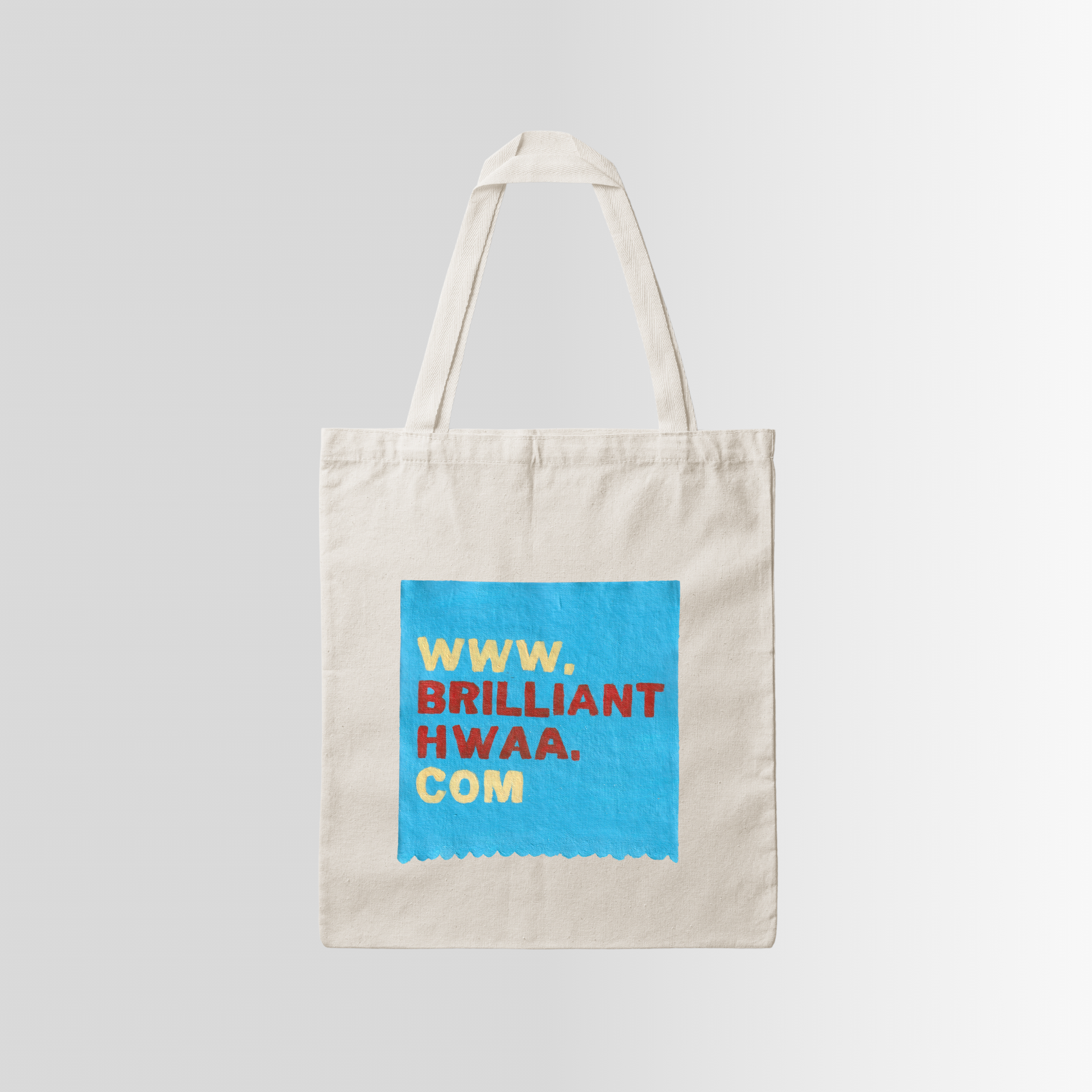 [HAND-PAINTED] Me FLOWER Collection 'Flower with Thorns' Canvas Tote Bag (Orange)*