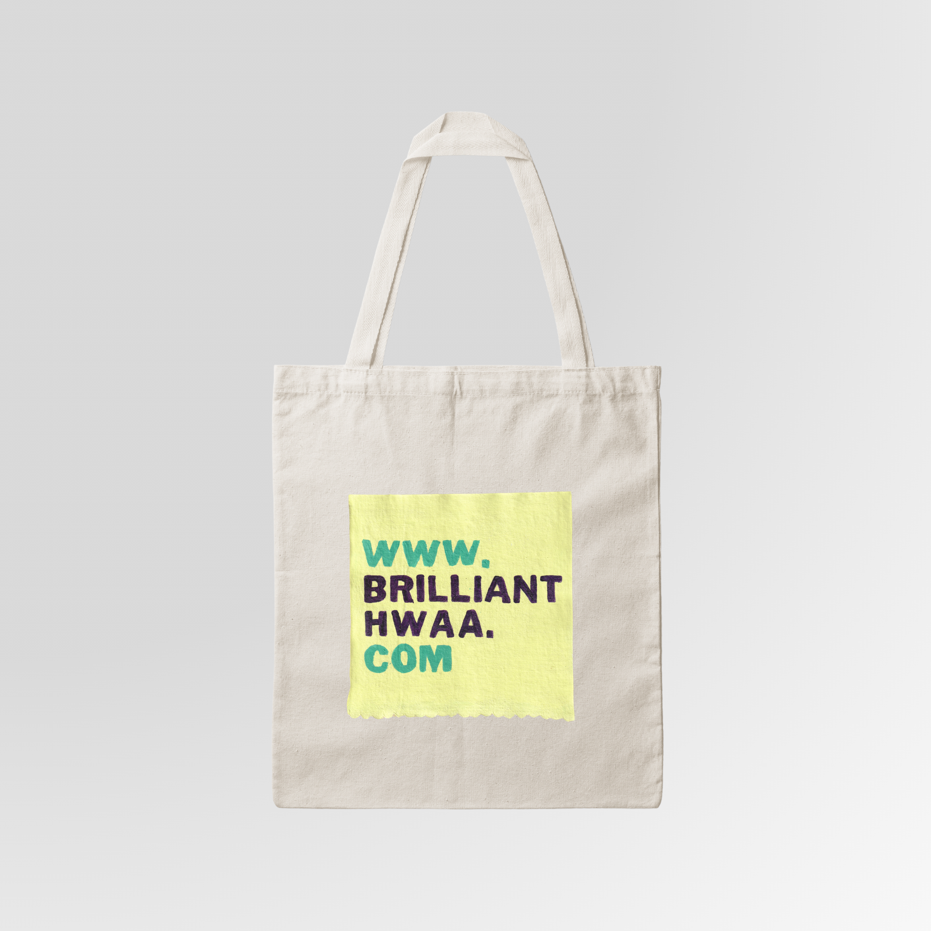 [HAND-PAINTED] Me FLOWER Collection 'Flower with Thorns' Canvas Tote Bag (Mangosteen)*