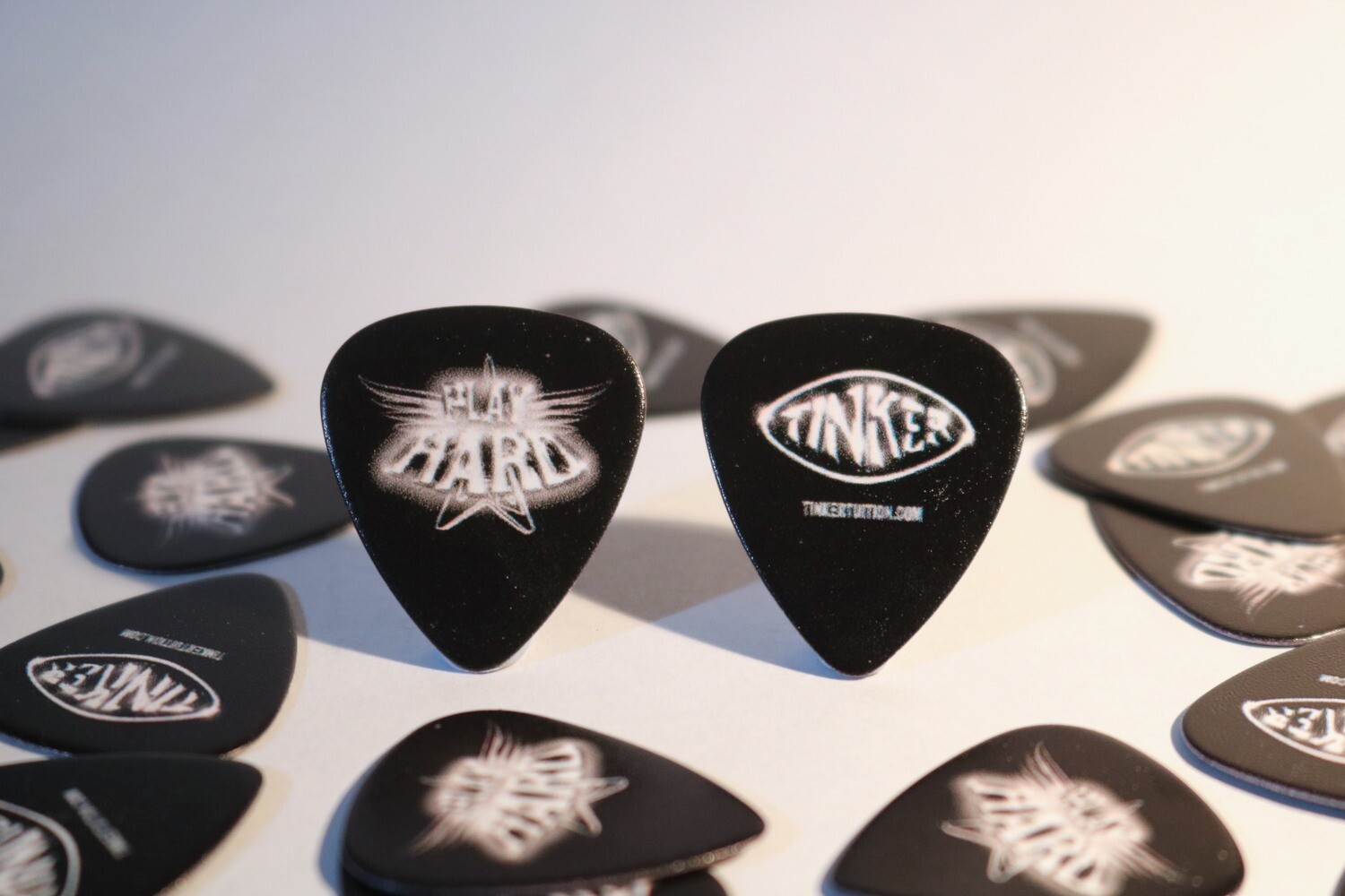 &quot;PLAY HARD&quot; GUITAR PICKS (PACK OF 5)