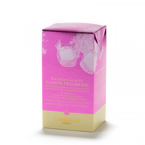 Infusion Glacée Passion Framboise 6 sachets cristal (36G) - DAMMANN FRERES