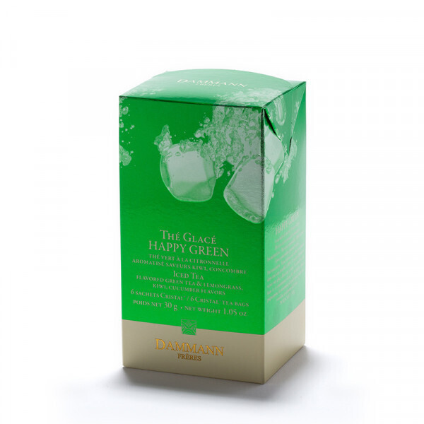 Thé Glacé Happy Green 6 sachets cristal (30G) - DAMMANN FRERES