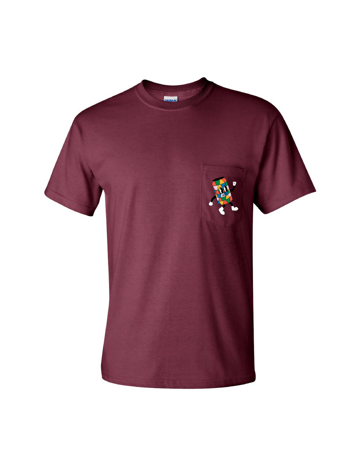 Maroon Pocket T-Shirt