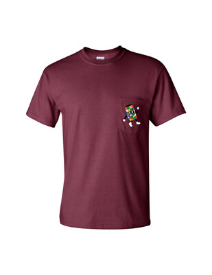 Maroon Pocket T-Shirt