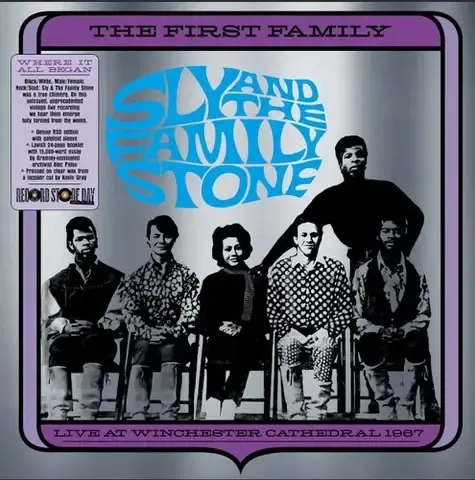 Sly &amp; the Family Stone - 2025RSD - The First Family: Live at Winchester Cathedral LP (Clear Vinyl)