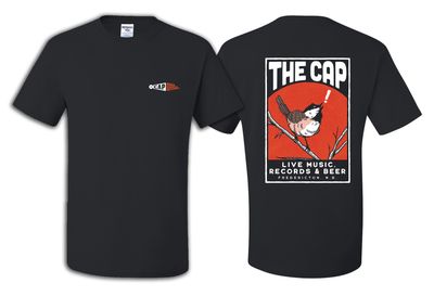 Black T-Shirt (Chickadee Print)