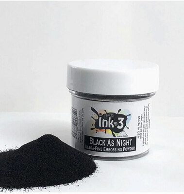 IO3987791 Black As Night Ultrafine Embossing Powder