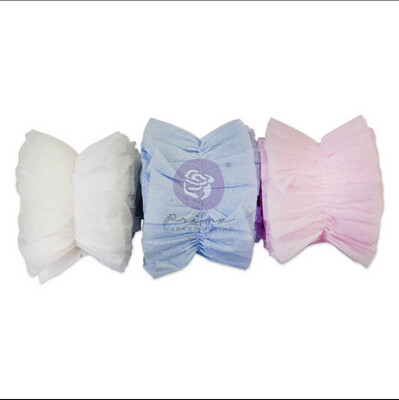Christmas Sparkle Ruffle Crepe Paper 3 Pc