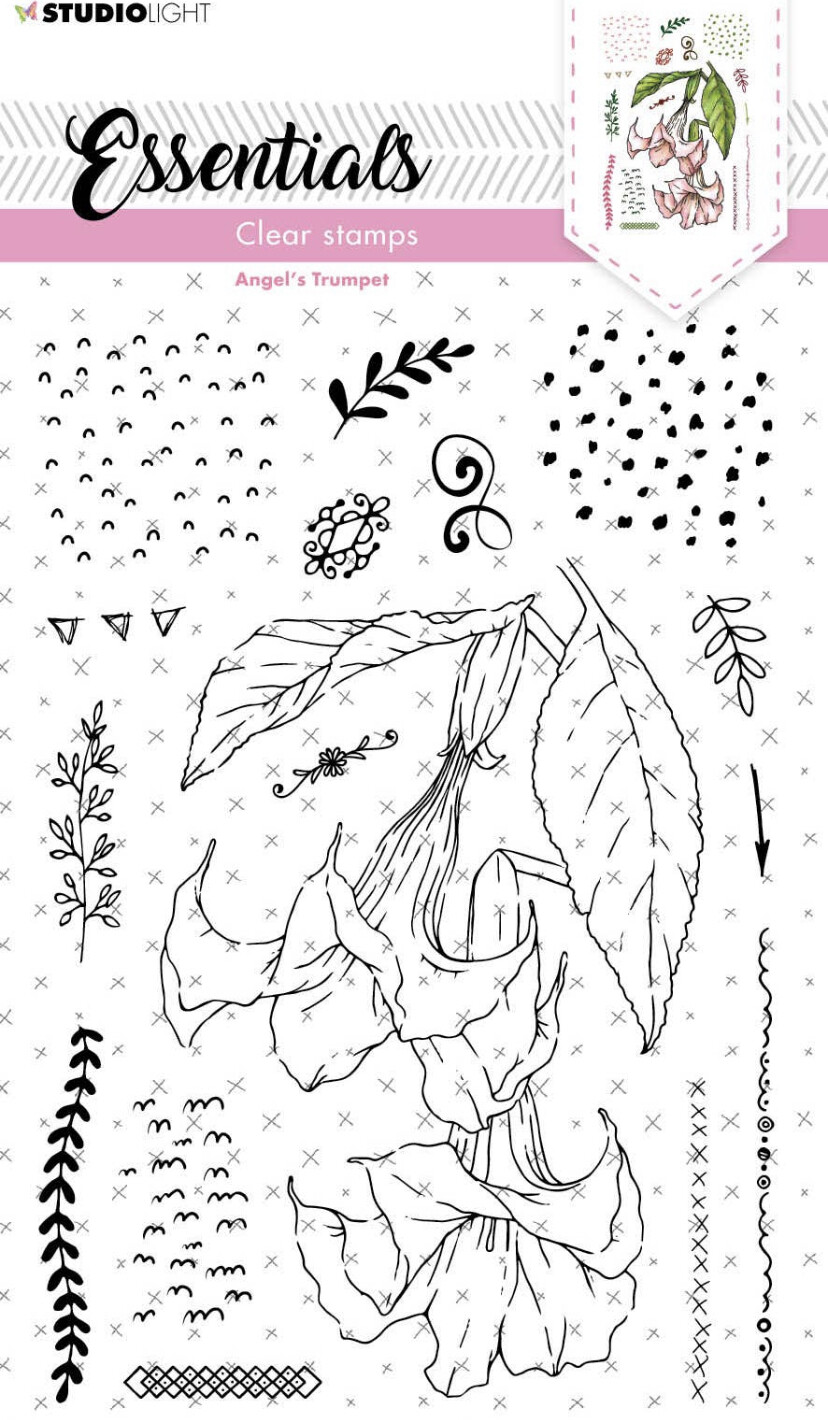 SL Clear Stamp Angel&#39;s Trumpet 16 pcs