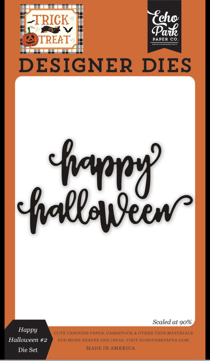 Happy Halloween #2 Word Die Set