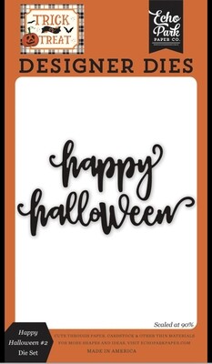 Happy Halloween #2 Word Die Set