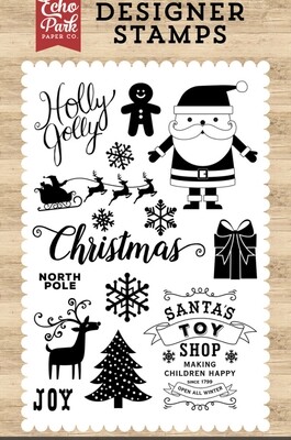 Holly Jolly 4x6 Stamp Set