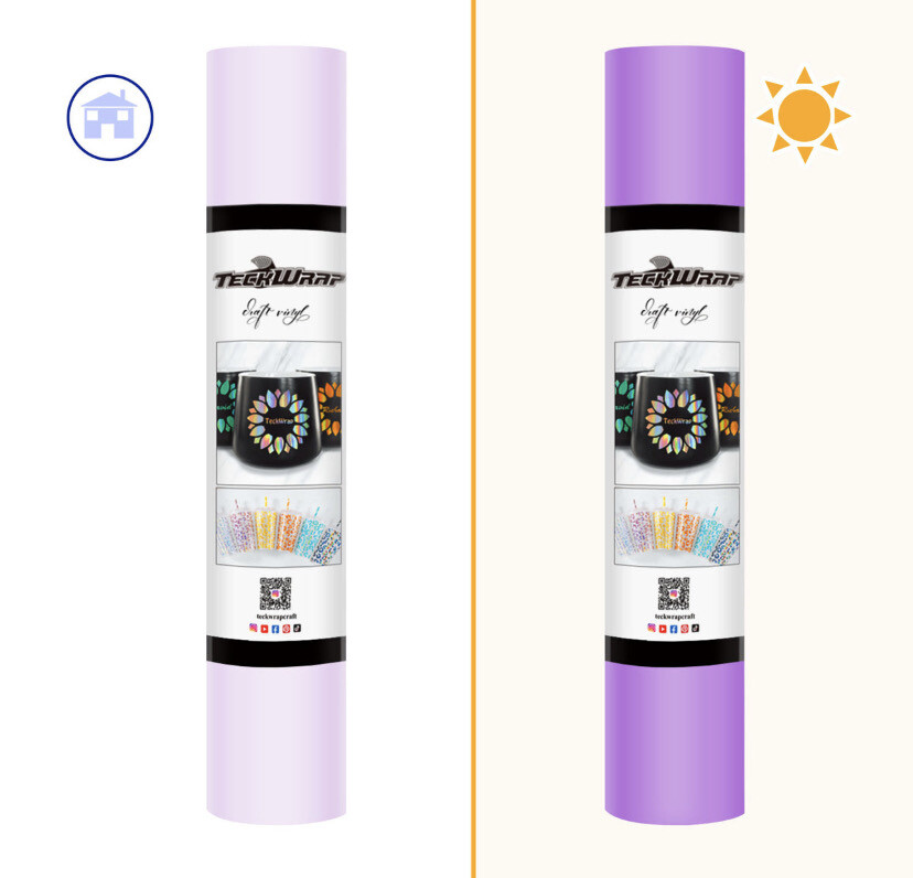 UV Colour Changing Light Purple Vinyl 5 Ft