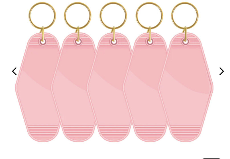 Key Chain Blank Pink X1pc