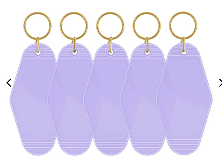 Key Chain Blank Lavender X1pc
