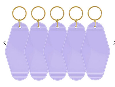 Key Chain Blank Lavender X1pc