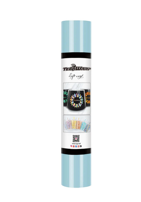 001G Glossy Vinyl Powder Blue 5 Ft