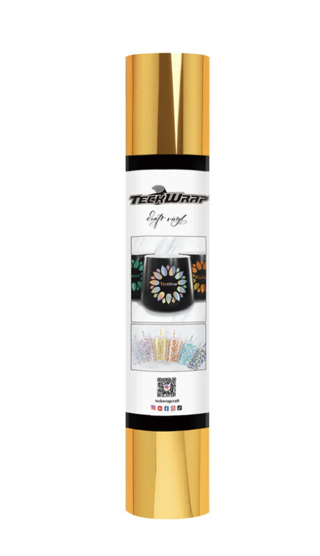 Mirror Chrome Gold Vinyl 5 Ft