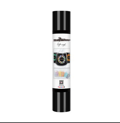 Adhesive Roll 12" X 5 Ft Gloss Ink Black