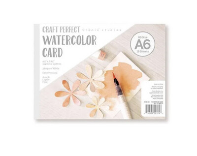 Craft Perfect Watercolour Card Stock A6 15 Pk
