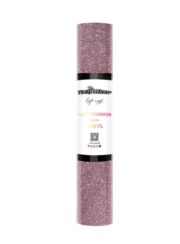 Glitter HTV Rose Gold 5 Ft Roll