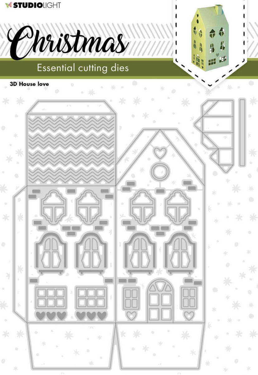 3Dchristmas House Die Essentials
