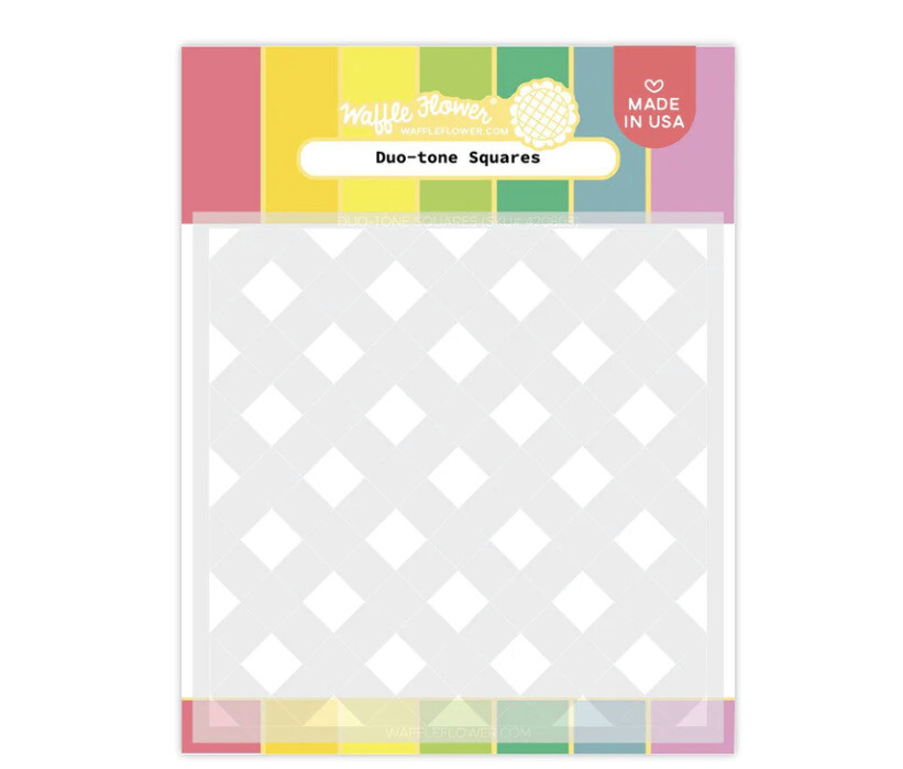 Duo-Tone Squares Stencil