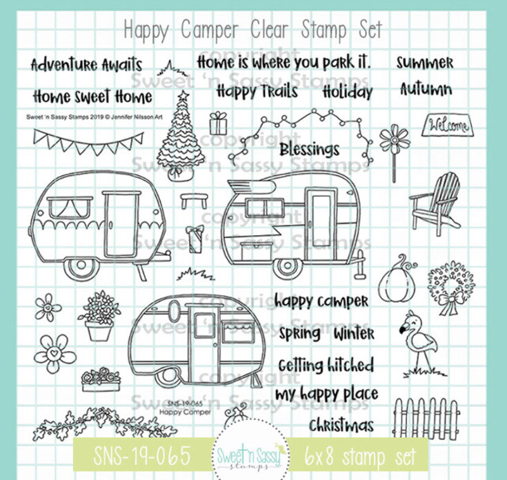 Happy Camper Clear Stamp Set