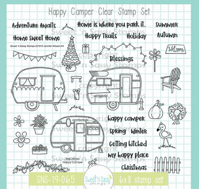 Happy Camper Clear Stamp Set