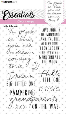 Hello Little One Sentiments Clear Stamp