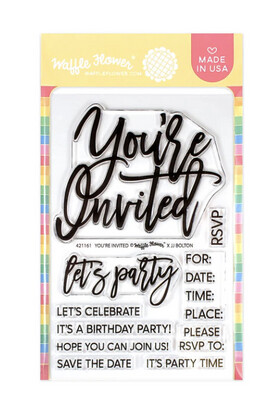 You&#39;re Invited Oversized Clear Stamp &amp; Die
