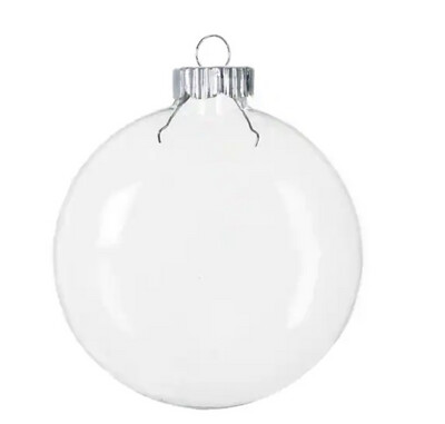 4&quot; Clear Disk Ornament
