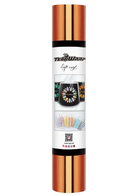 Bubble Free Mirror Chrome Autumn Copper Vinyl 5 Ft