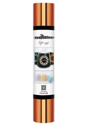 Bubble Free Mirror Chrome Autumn Copper Vinyl 5 Ft