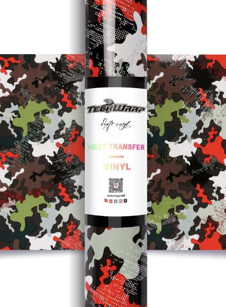 HTV Camo Red Vinyl 5ft