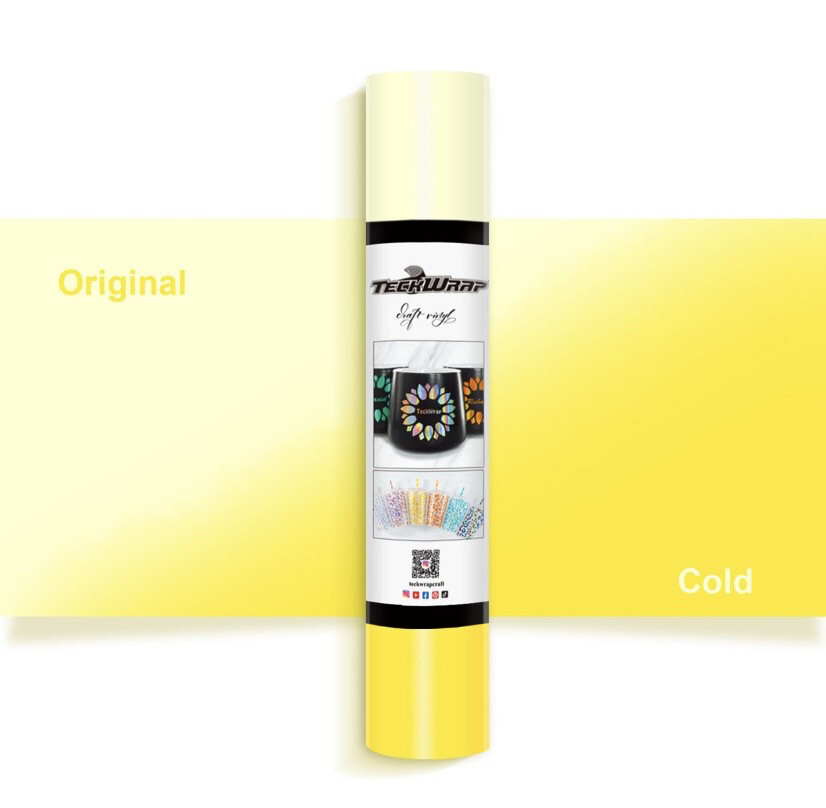 Cold Colour Changing Clear To Yellow Vinyl 5 Ft