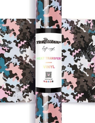 HTV Camo Pink Vinyl 5ft