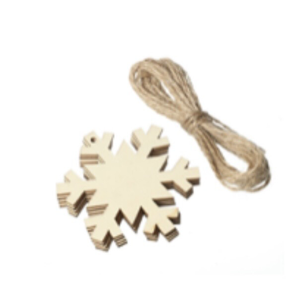 DIY Snowflake Wooden Ornament